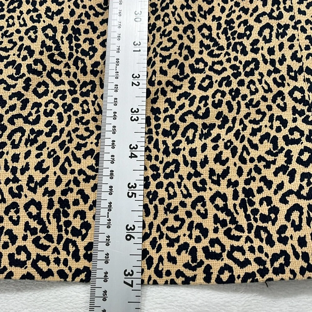 J Crew factory dress‎ sz 4sheath cheetah animal print casual office cocktail